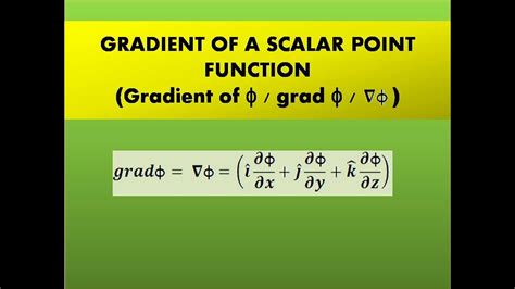 Gradient of a scalar point function Vector Calculus May, 2024